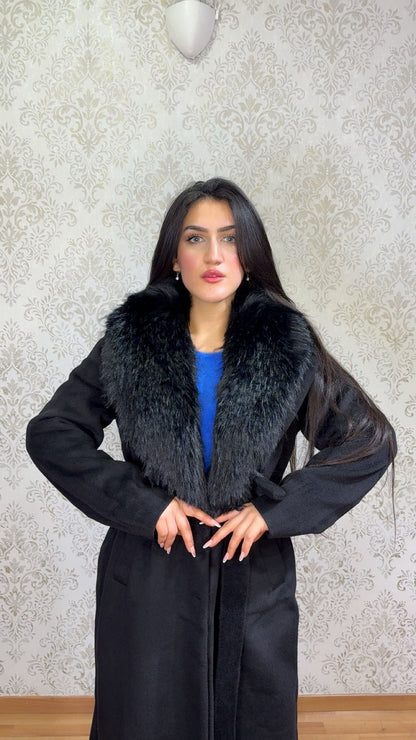 Abrigo Cashmere con pelo