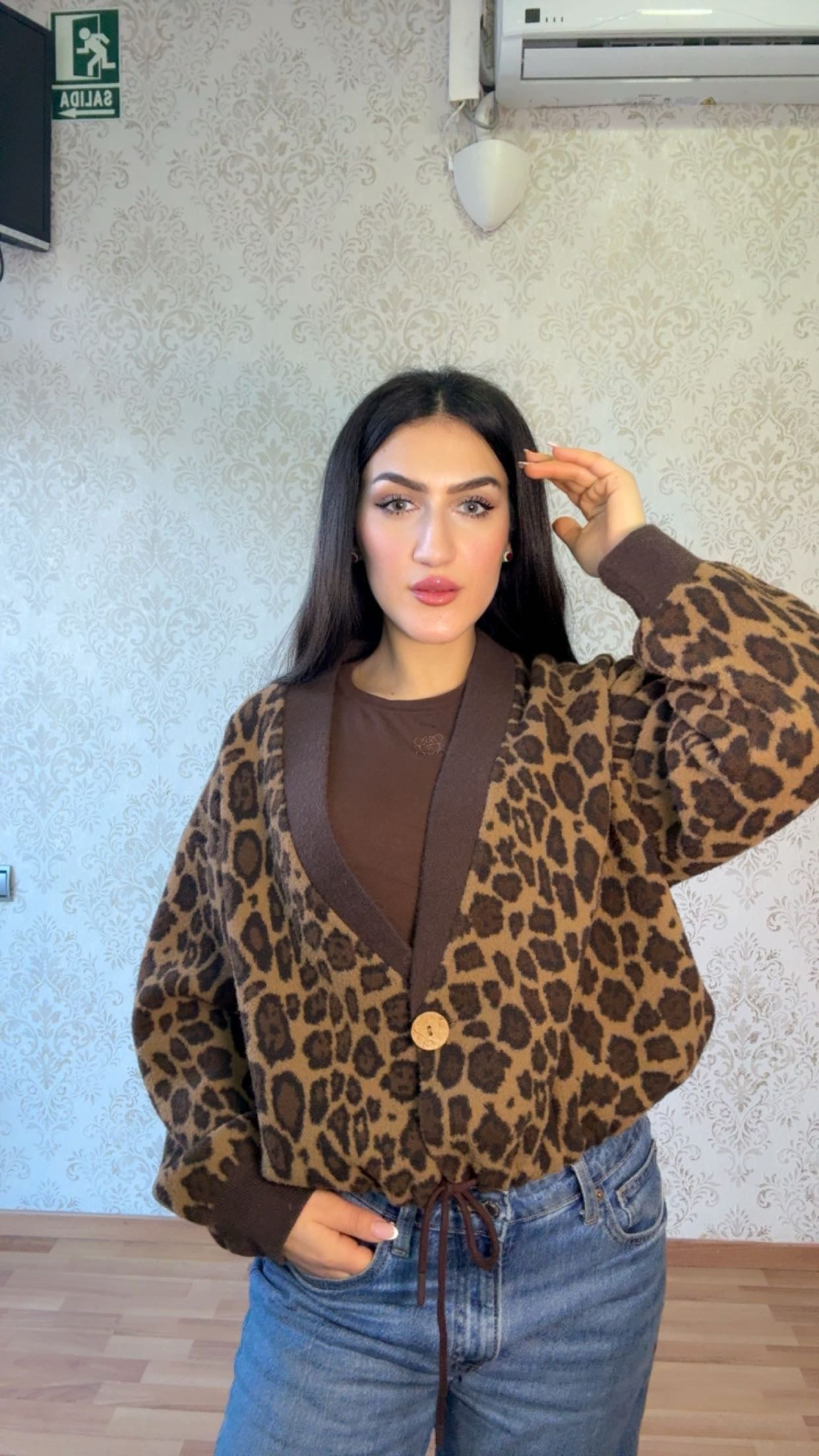 Cárdigan Leopardo
