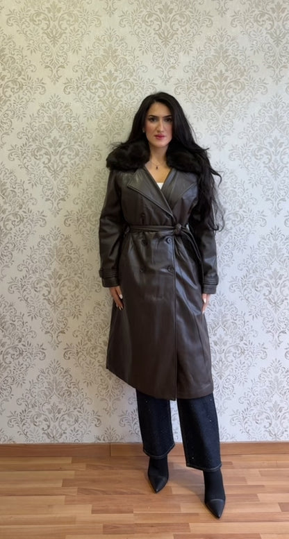 GABARDINA PIEL CON PELO