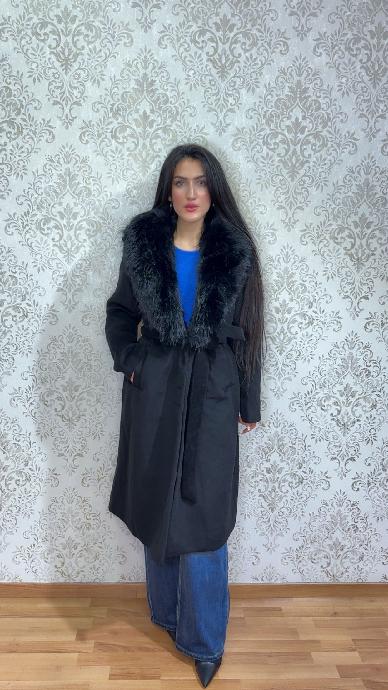 Abrigo Cashmere con pelo