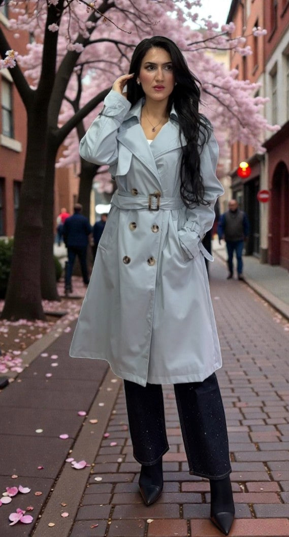 Gabardina Clásica Elegante para Mujer