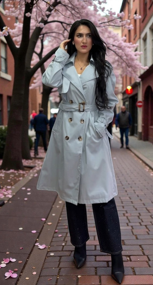 Gabardina Clásica Elegante para Mujer