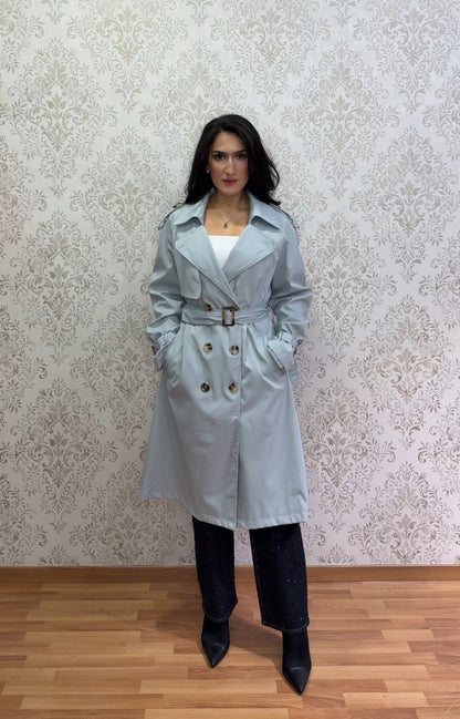 Gabardina Clásica Elegante para Mujer
