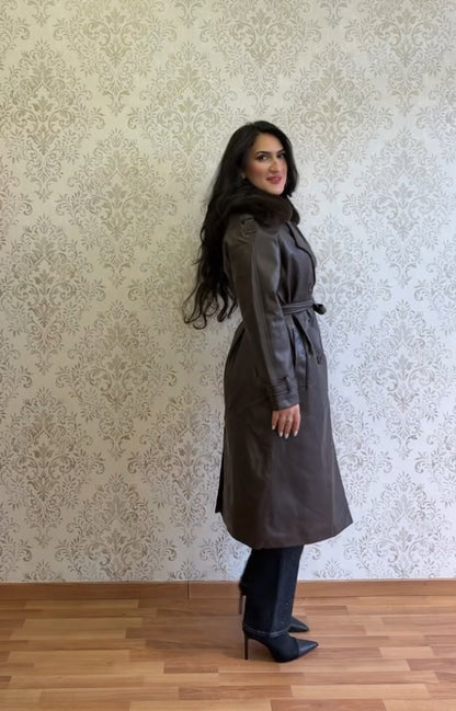 GABARDINA PIEL CON PELO