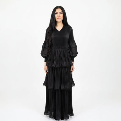 Vestido Largo Plisado “Zoe” | Elegancia, Comodidad y Movimiento