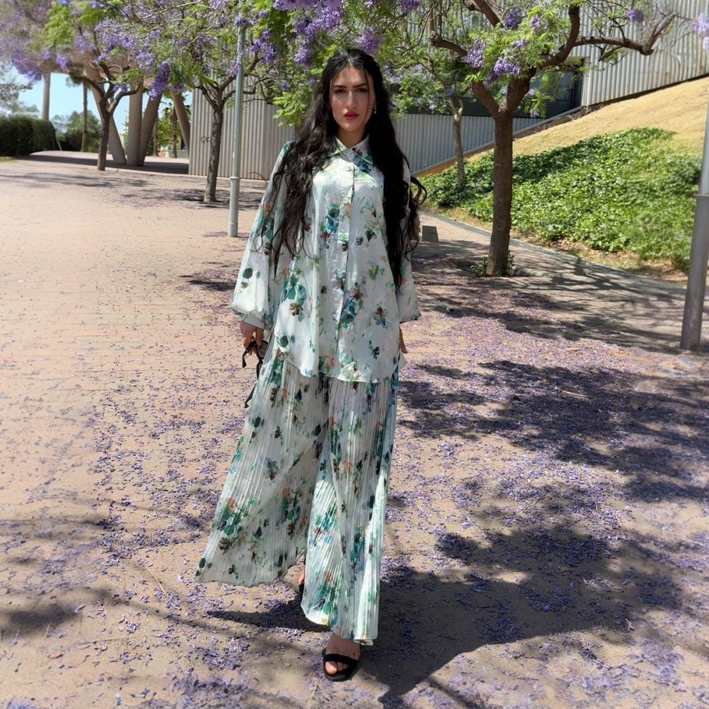 Conjunto Plisado “Dalia” de 2 Piezas | Elegancia Oversize y Confort Sofisticado