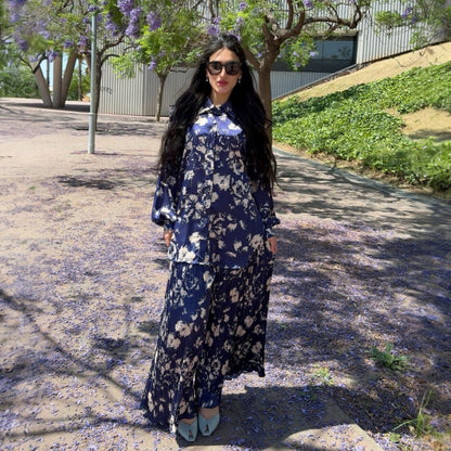 Conjunto Plisado “Dalia” de 2 Piezas | Elegancia Oversize y Confort Sofisticado
