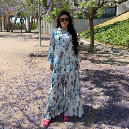 Conjunto Plisado “Dalia” de 2 Piezas | Elegancia Oversize y Confort Sofisticado