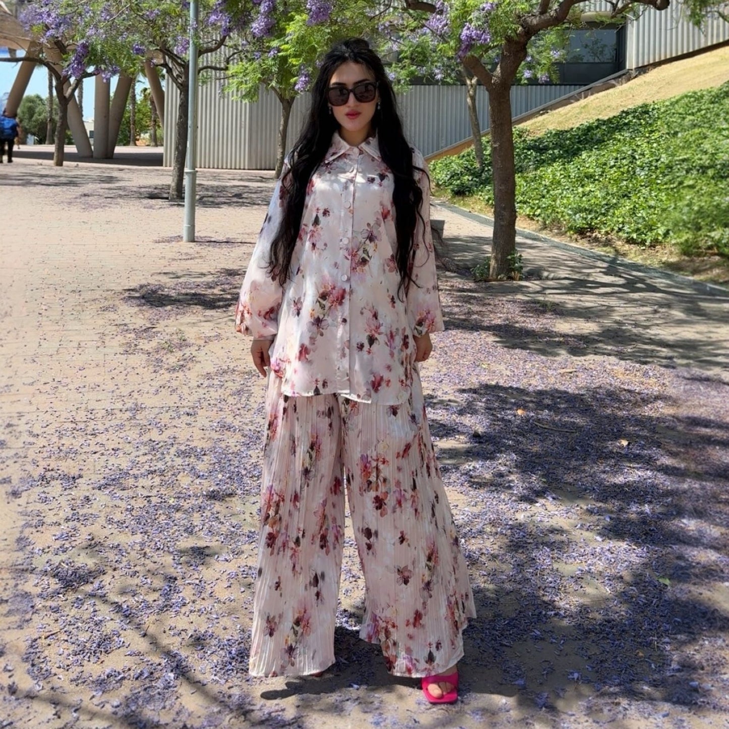 Conjunto Plisado “Dalia” de 2 Piezas | Elegancia Oversize y Confort Sofisticado