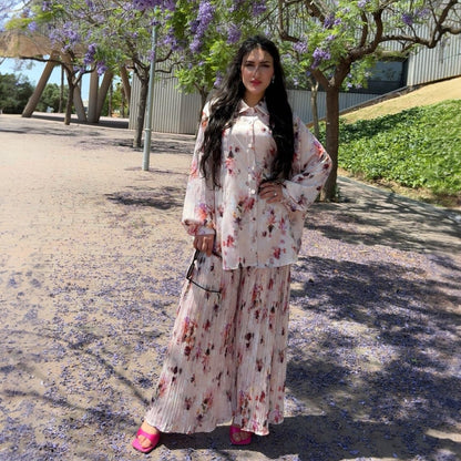 Conjunto Plisado “Dalia” de 2 Piezas | Elegancia Oversize y Confort Sofisticado