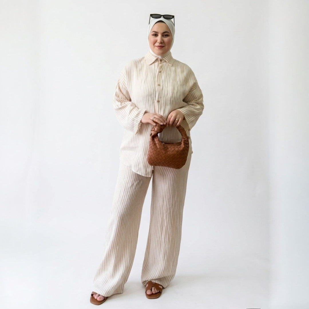 Conjunto de Lino “Aura” para Mujer | Elegancia Natural y Comodidad en Verano