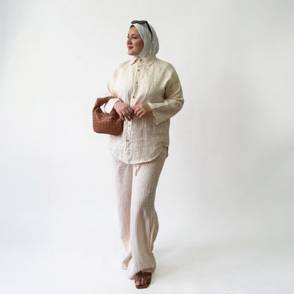 Conjunto de Lino “Aura” para Mujer | Elegancia Natural y Comodidad en Verano