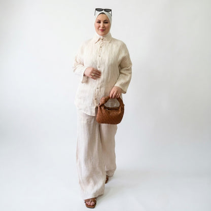 Conjunto de Lino “Aura” para Mujer | Elegancia Natural y Comodidad en Verano