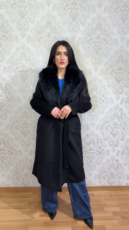 Abrigo Cashmere con pelo