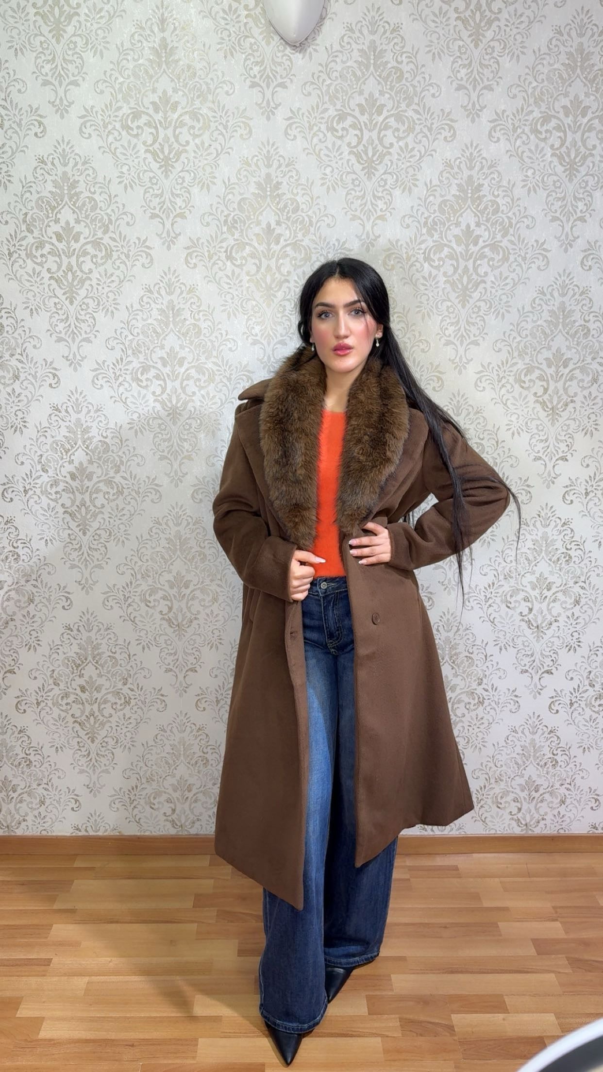 Abrigo Cashmere con pelo