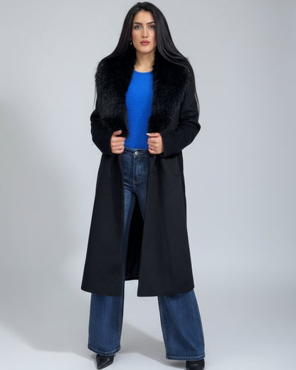 Abrigo Cashmere con pelo