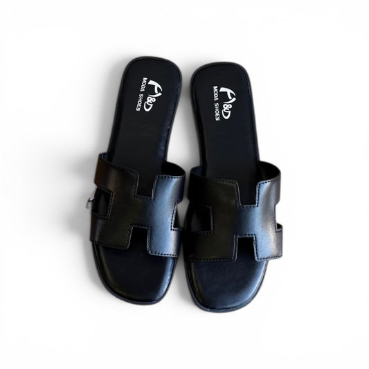Sandalias Planas Premium con Corte en “H” | Elegancia Minimalista para Verano