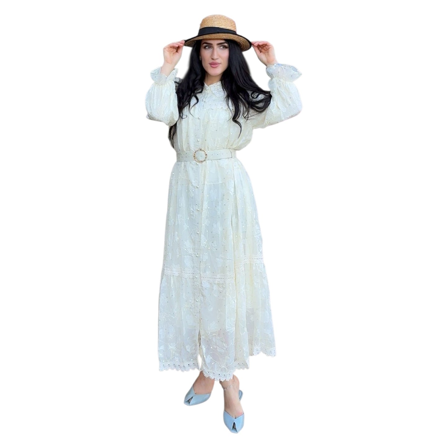 Conjunto Plisado “Duna” de 2 Piezas | Vestido Largo y Cárdigan Elegante