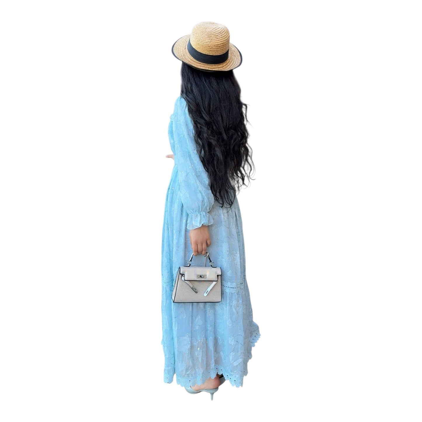 Conjunto Plisado “Duna” de 2 Piezas | Vestido Largo y Cárdigan Elegante