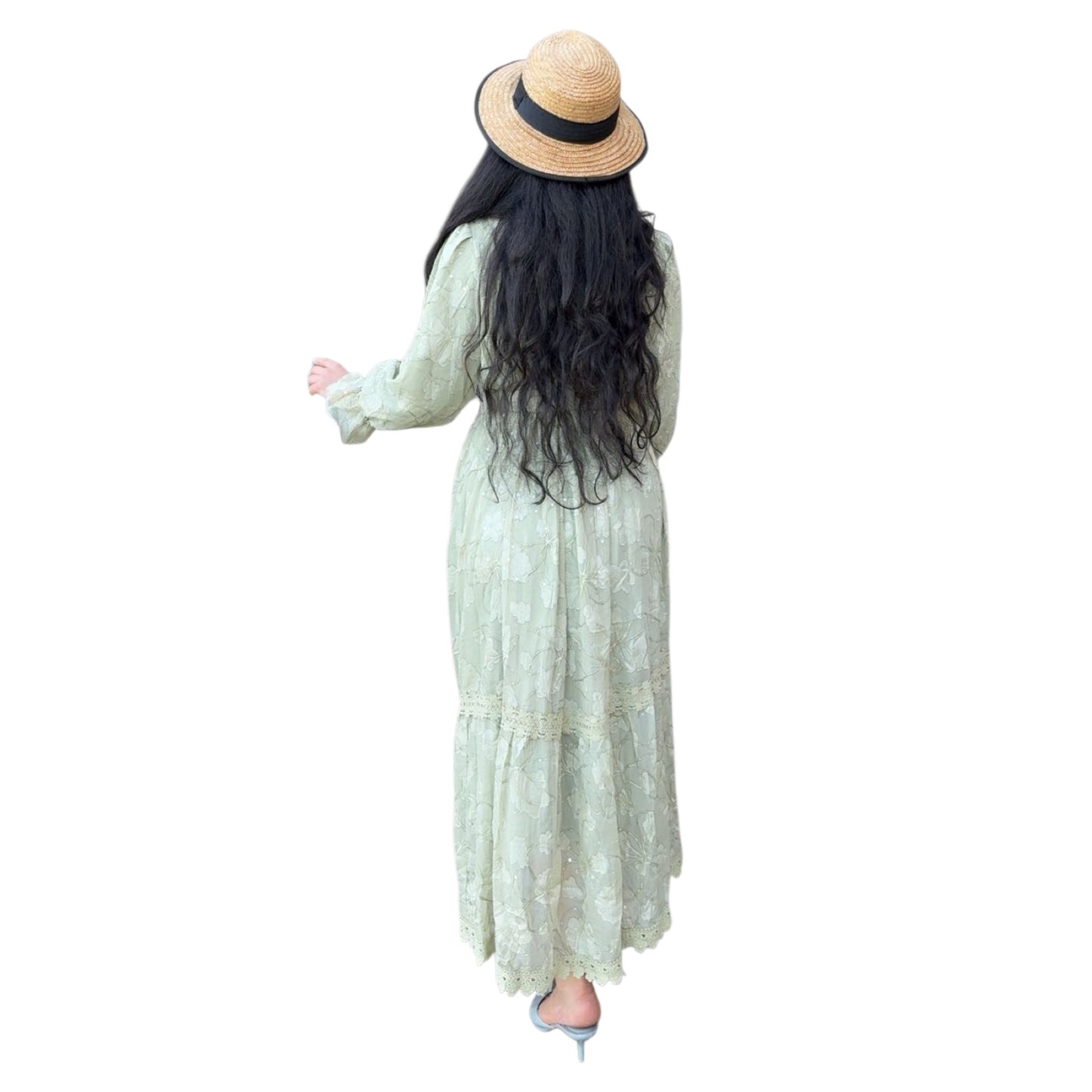 Conjunto Plisado “Duna” de 2 Piezas | Vestido Largo y Cárdigan Elegante