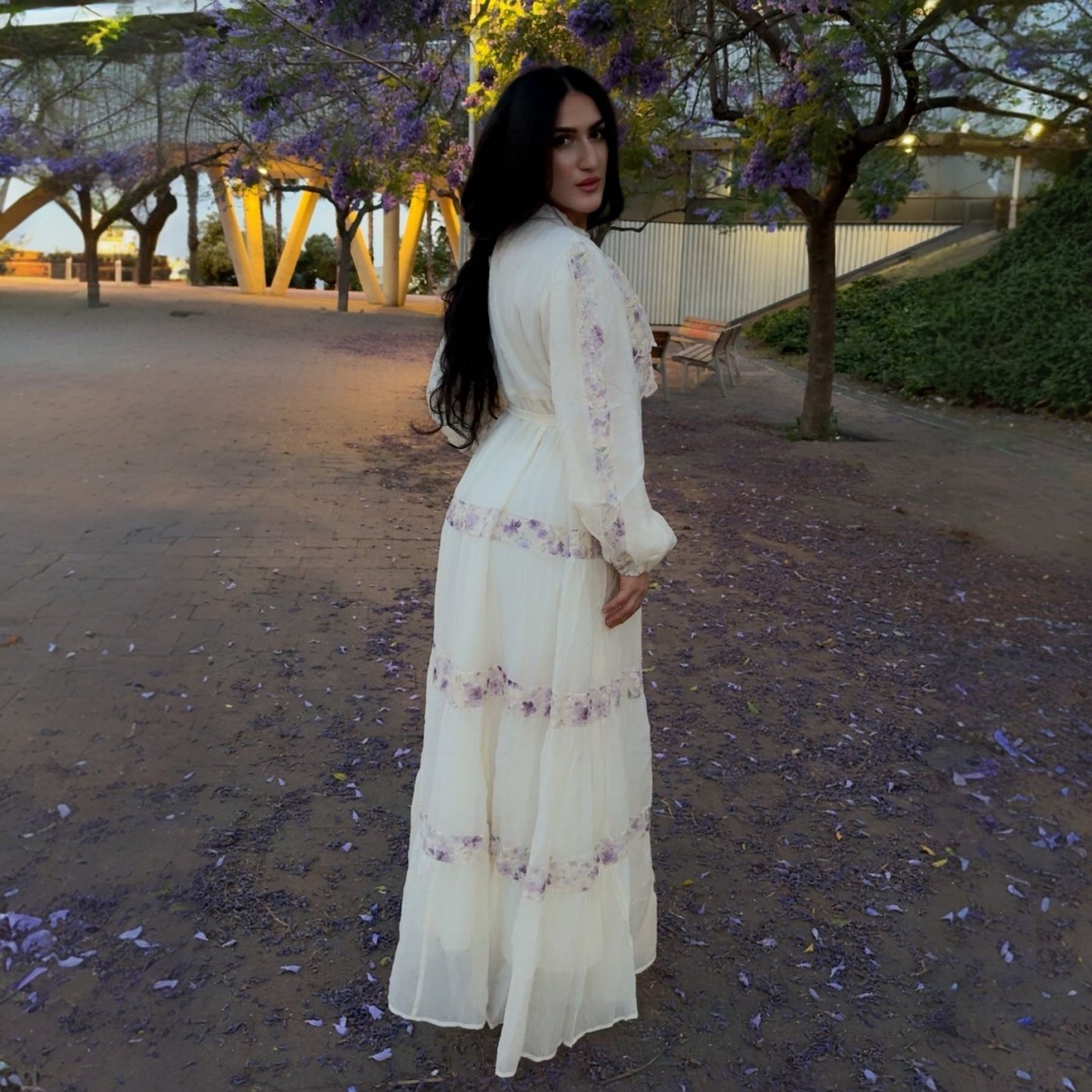 Vestido Largo Romántico “Luna” | Elegancia Floral y Estilo Sofisticado