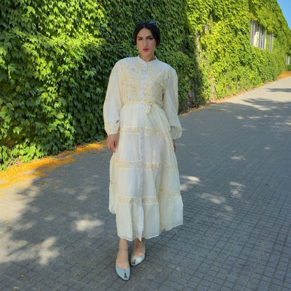Vestido Largo Romántico “Luna” | Elegancia Floral y Estilo Sofisticado