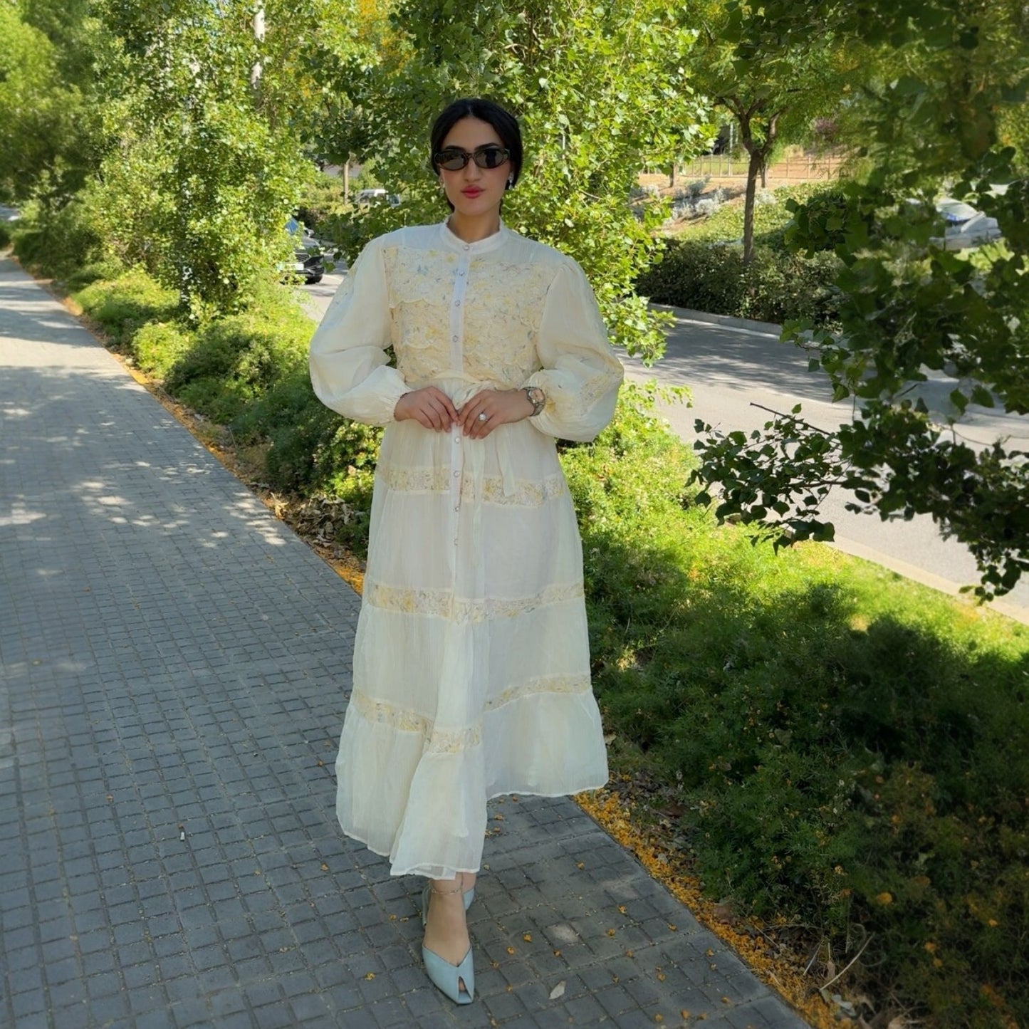 Vestido Largo Romántico “Luna” | Elegancia Floral y Estilo Sofisticado