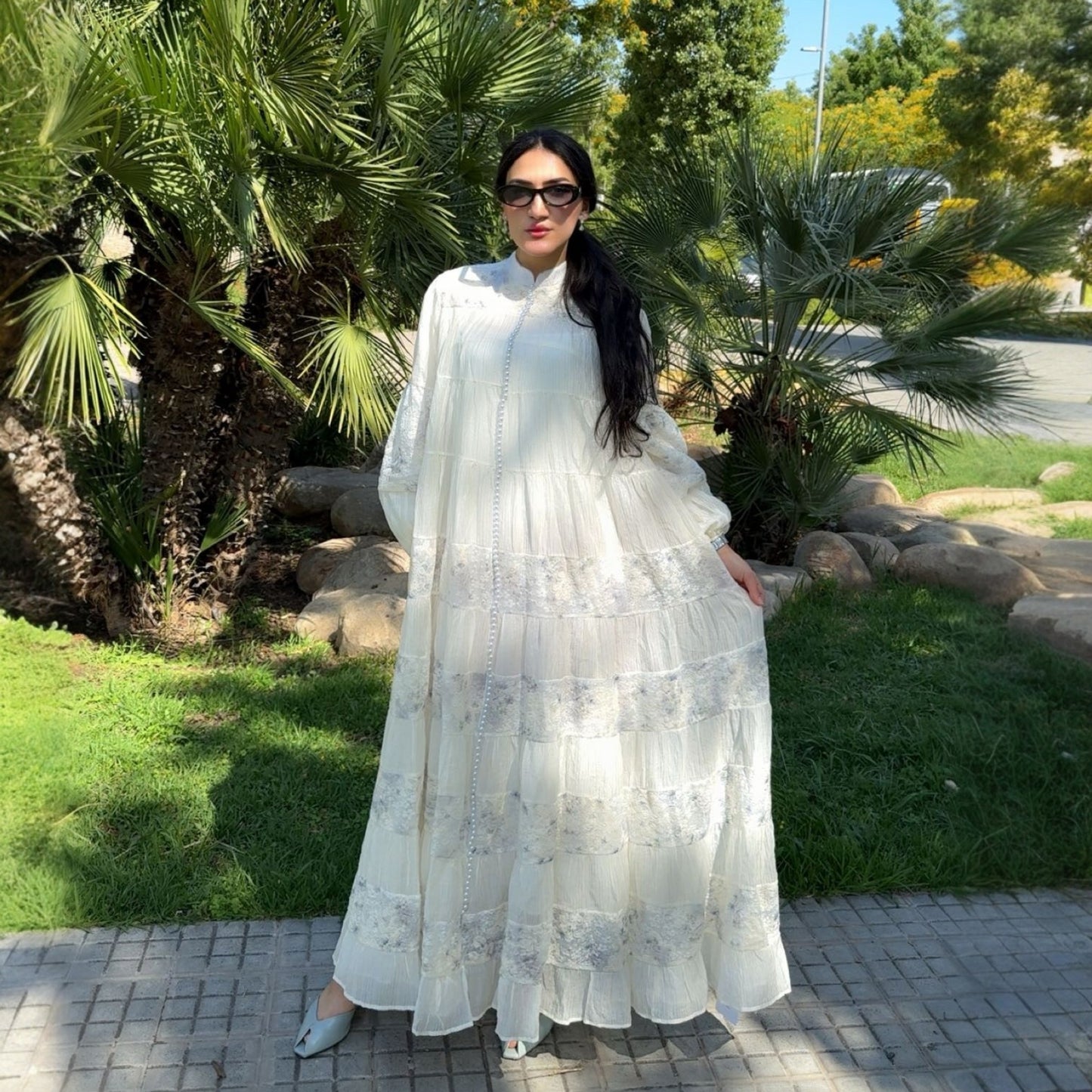 Vestido Largo Romántico “Sevilla” | Elegancia Bohemia y Delicadeza Floral