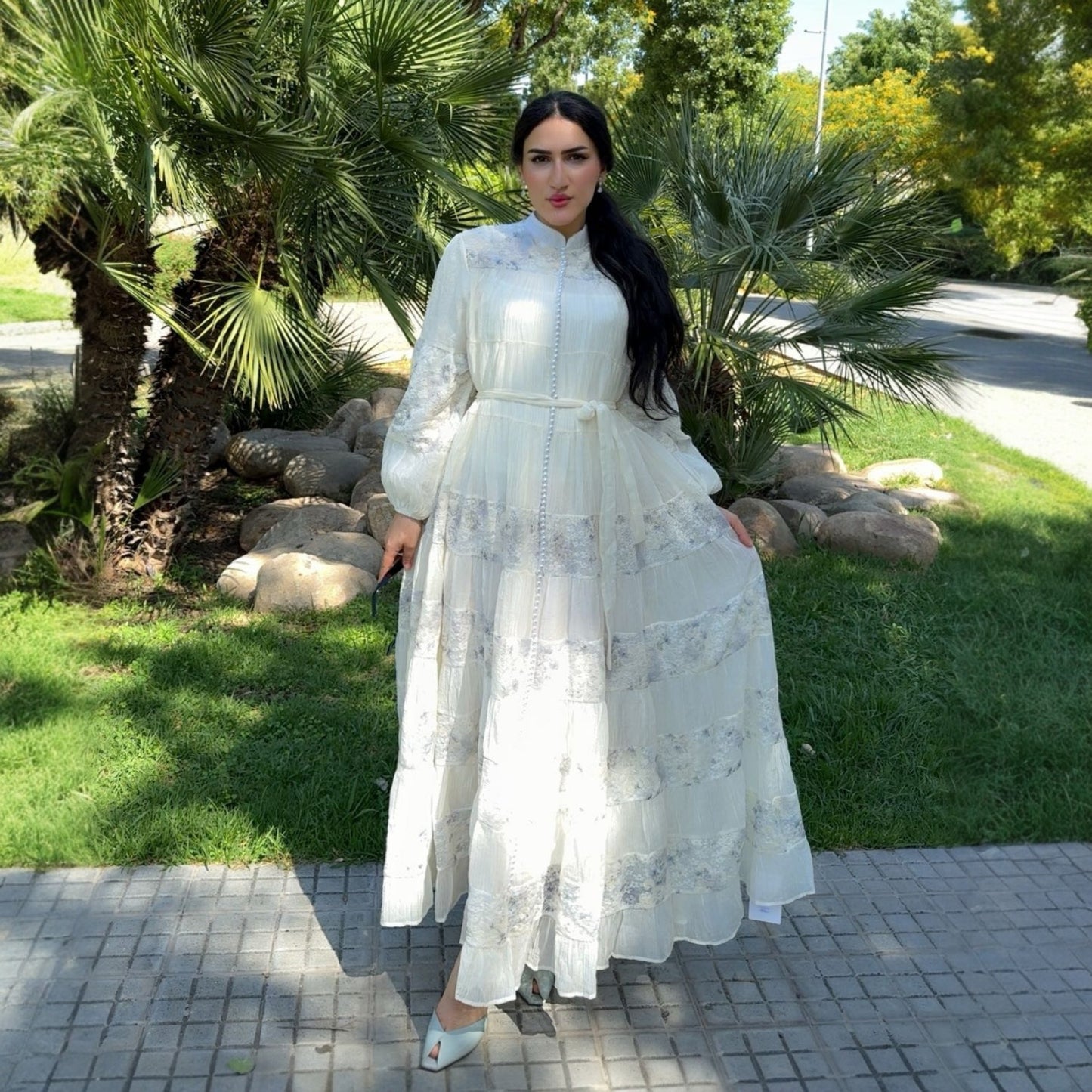 Vestido Largo Romántico “Sevilla” | Elegancia Bohemia y Delicadeza Floral