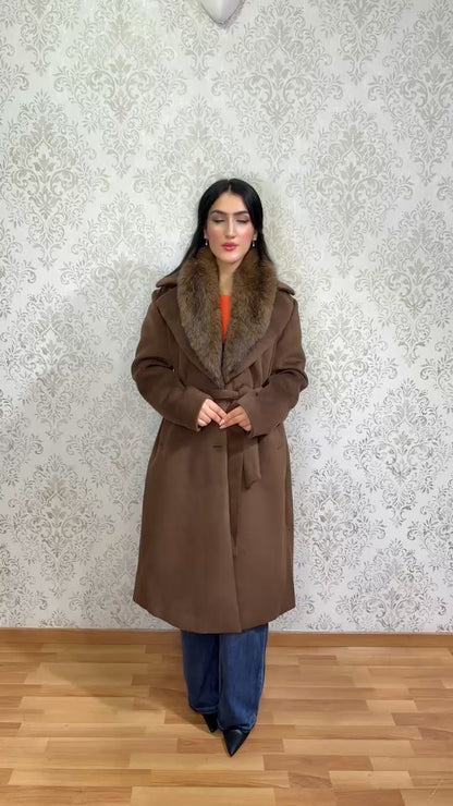 Abrigo Cashmere con pelo