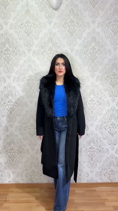 Abrigo Cashmere con pelo